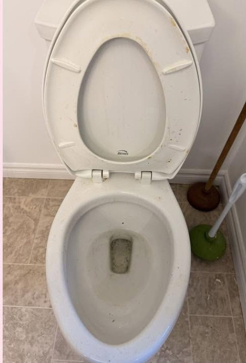 Bathroom Deep Clean, before cleaning